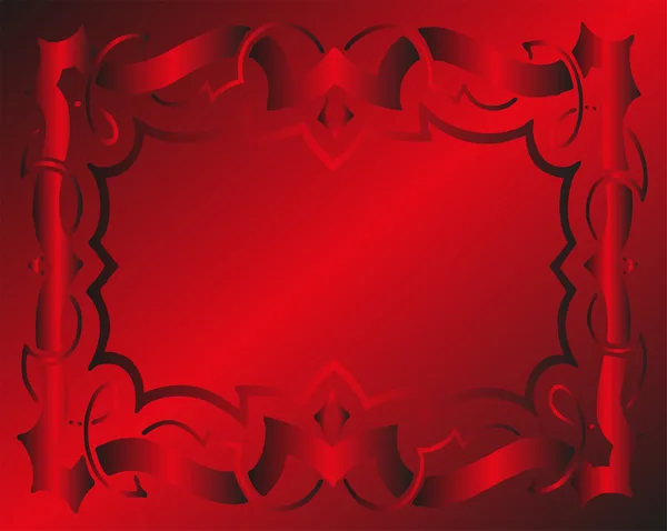 Vintage Royal fondo rojo floral de lujo ornamental — Vector de stock