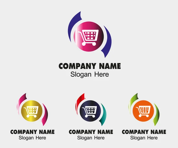 E-ticaret sembol logo vektör — Stok Vektör