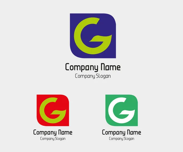 G Logo-Vorlage - Symbolbuchstabe g — Stockvektor