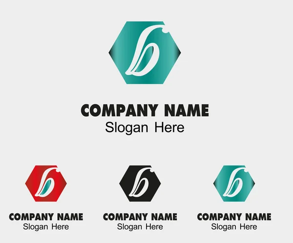 Letter b alfabet logo vector b letterpictogram — Stockvector