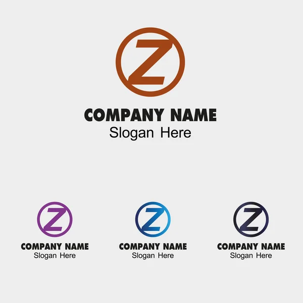 Letra Z logo diseño plantilla letra Z icono — Vector de stock