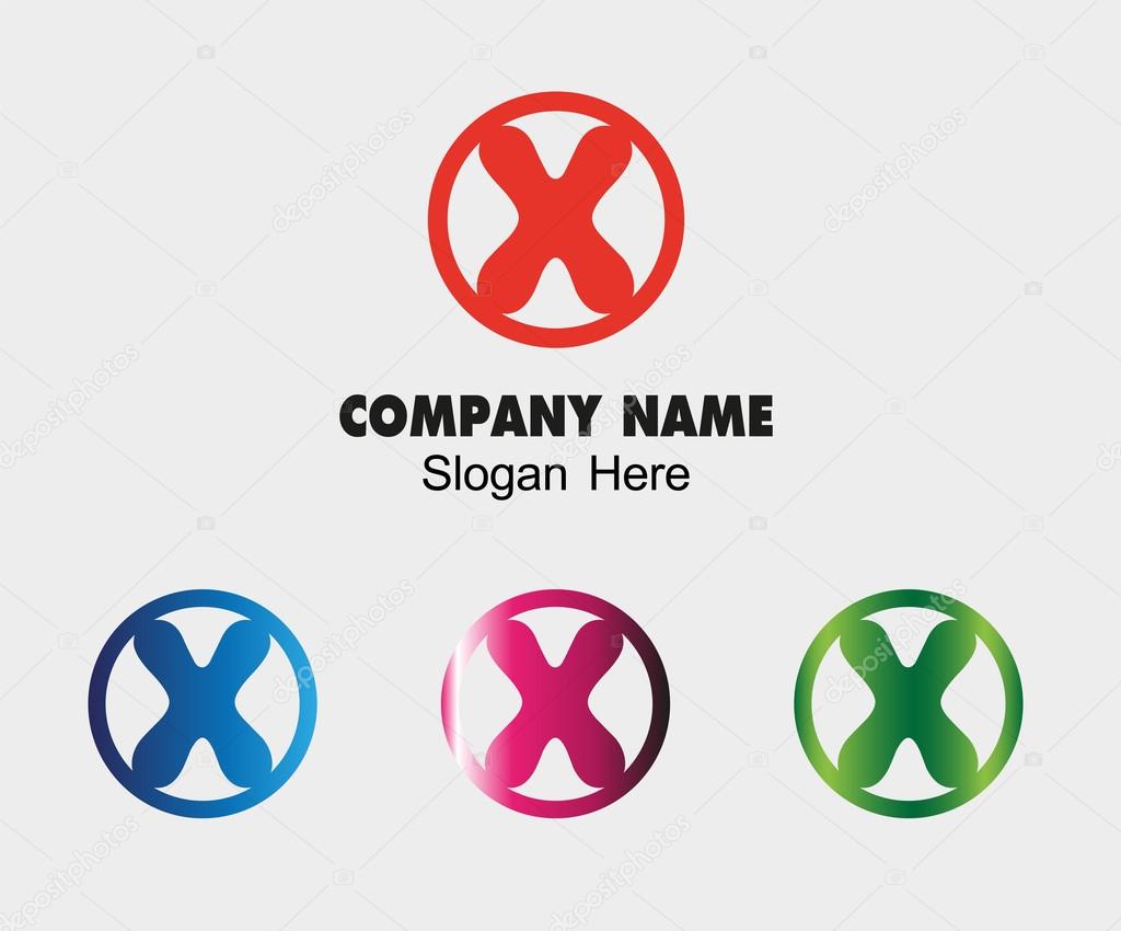 Letter X alphabet logo vector letter X icon