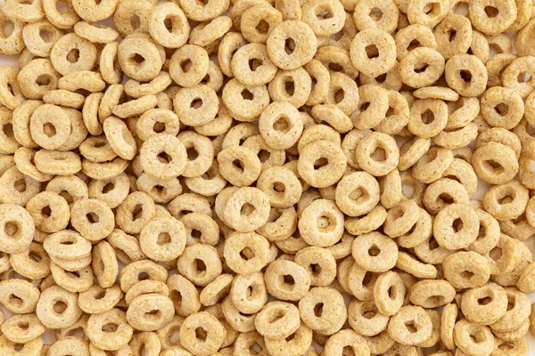 Lahodné Cheerios Ovesné Vločky Velké Hromadě Cereálie Cheerios Pozadí Lahodné — Stock fotografie