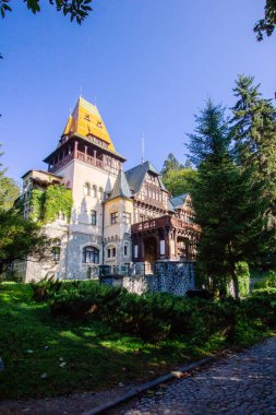 Ormandaki eski güzel saray binası.