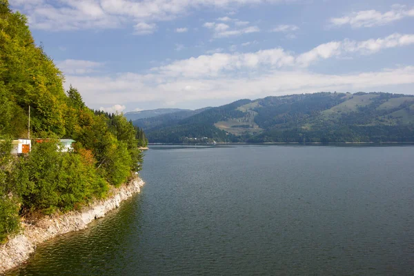 Ufer Des Bergsees Rumänien — Stockfoto