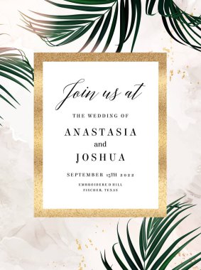 Bej kuvars jeot vektör tasarım çerçevesi. Havalı kahverengi desen kartı..