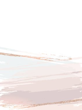 Basit düz dizayn vektör arkaplanı. Parıltı, suluboya stili taupe desen sıçraması. Hassas bronz renk kartı. Boyalı el çizimi leke. Zarif dekorasyon ayrıntıları. İzole ve düzenlenebilir