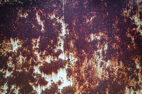 傷や亀裂と古いグランジ錆びた金属の質感 ヴィンテージダーク素朴な金属の背景 — ストック写真
