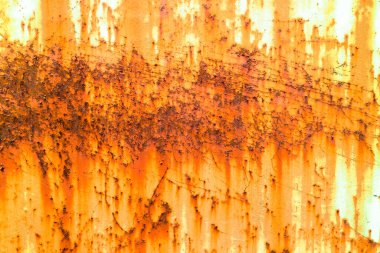 Paslı grunge metal, pas, oksitlenmiş çelik doku. Endüstriyel metal arka plan dokusu.