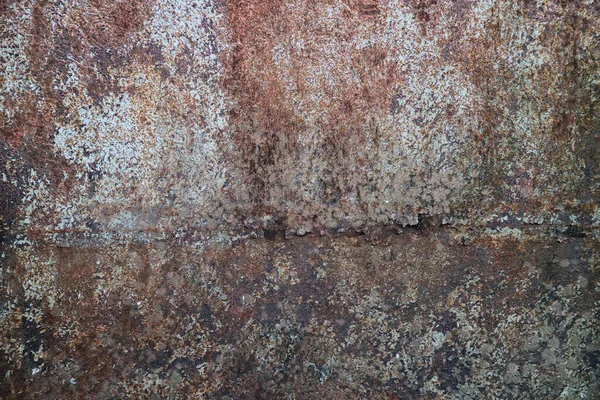傷や亀裂と古いグランジ錆びた金属の質感 ヴィンテージダーク素朴な金属の背景 — ストック写真