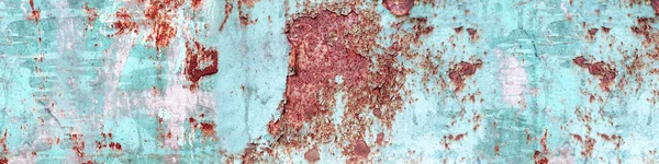Abstraktní Grunge Rezavé Modré Barvy Kovové Textury Vzor Pozadí Dlouhý — Stock fotografie