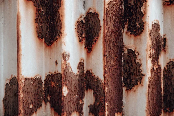Grunge Roestige Metalen Textuur Verroeste Geoxideerde Achtergrond Oude Versleten Metalen — Stockfoto