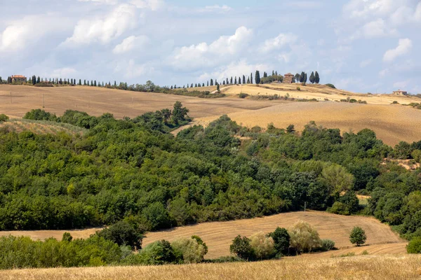 San Quirico Orcia Italië Augustus 2021 Landschap Nabij Cappella Della — Stockfoto