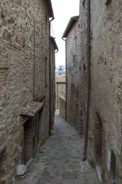 Castiglione Orcia Italien Augusti 2021 Castiglione Orcia Och Hus Utsikt — Stockfoto