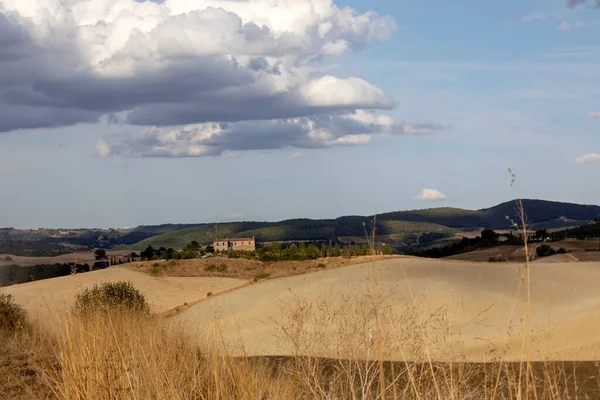 Val Orcia Italië Augustus 2021 Typisch Landschap Val Orcia Toscane — Stockfoto