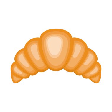 Tatlı çörek kruvasanın vektör çizimi.