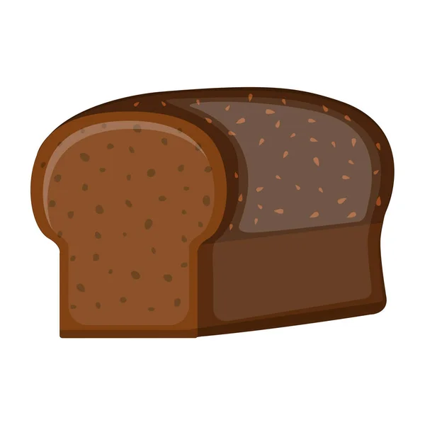 Vektorillustration Von Roggenbrot Backen — Stockvektor