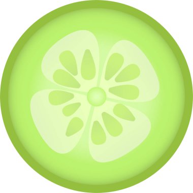 Yarım taze salatalık resmi..