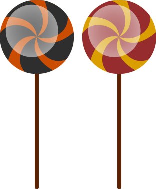 İki lolipop seti. Tatil tatlısı.