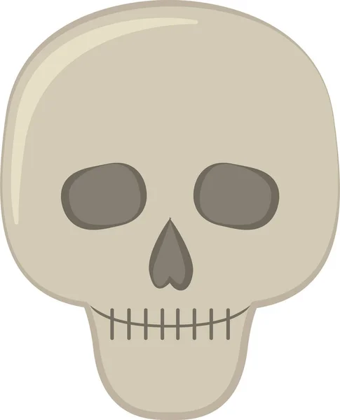 Illustration Dead Skull Icon Halloween — Stock Vector