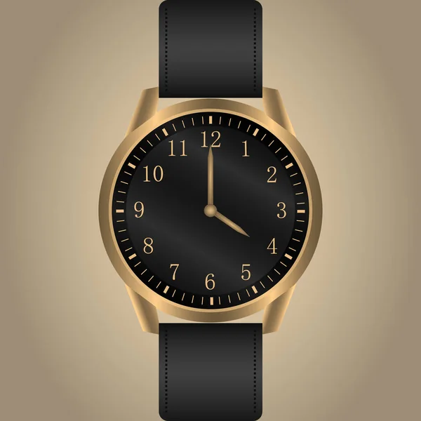 Reloj Pulsera Vector Realista Watch Automatic — Archivo Imágenes Vectoriales
