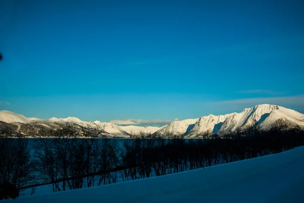 Inverno Lofoten Islands Northern Noruega — Fotografia de Stock