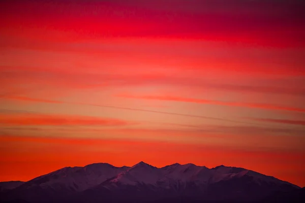 Atardecer Reserva Natural Aiguamolls Emporda España — Foto de Stock