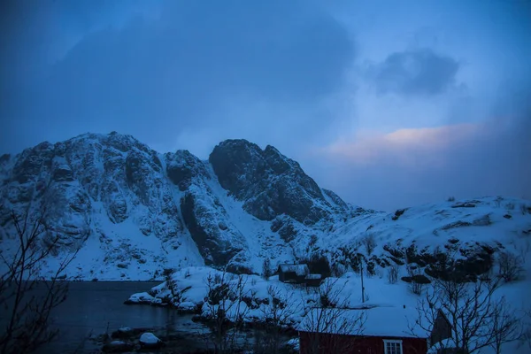 Winter Lofoten Eilanden Noorden Noorwegen — Stockfoto