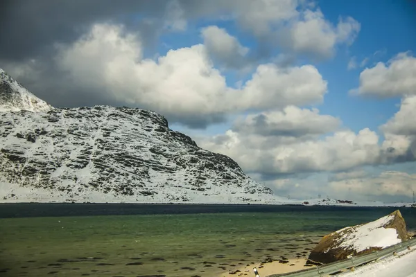 Χειμώνας Στις Νήσους Lofoten Βόρεια Νορβηγία — Φωτογραφία Αρχείου