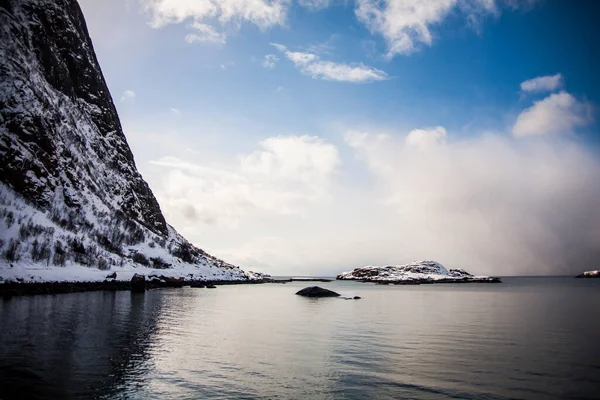 Lofoten Adaları Nda Kış Kuzey Norveç — Stok fotoğraf