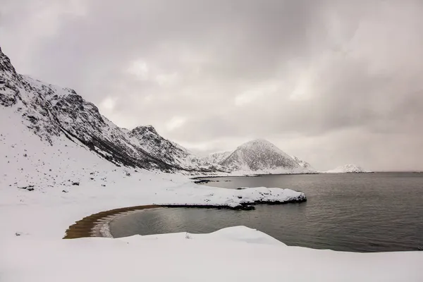 Tél Lofoten Szigeteken Észak Norvégia — Stock Fotó