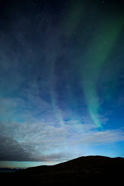 Northern Lights Nordkapp Norte Noruega Europa — Fotografia de Stock