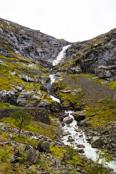 Herfst Trollstigen Road Zuid Noorwegen Europa — Stockfoto