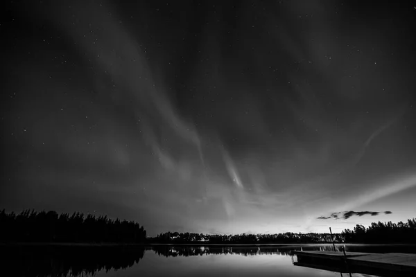 Північні Вогні Кіруні Лапландія Північна Швеція — стокове фото