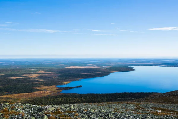 Paisagem Outono Parque Nacional Yllas Pallastunturi Finlândia — Fotografia de Stock