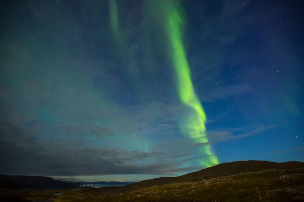 Northern Lights Nordkapp Norte Noruega Europa — Fotografia de Stock