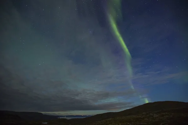 Northern Lights Nordkapp Norte Noruega Europa — Fotografia de Stock