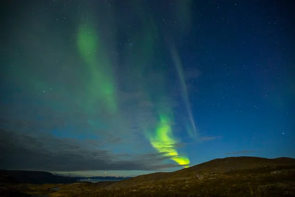 Northern Lights Nordkapp Norte Noruega Europa — Fotografia de Stock