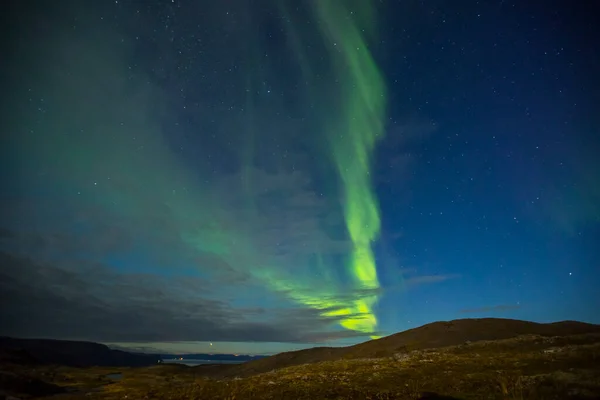 Northern Lights Nordkapp Norte Noruega Europa — Fotografia de Stock