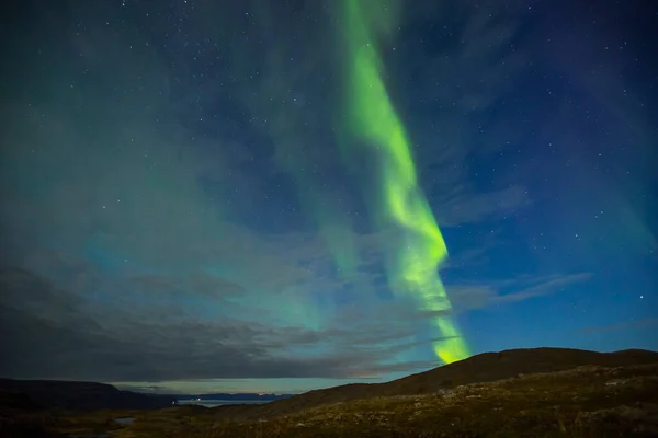 Zorza Polarna Nordkapp Północnej Norwegii Europa — Zdjęcie stockowe