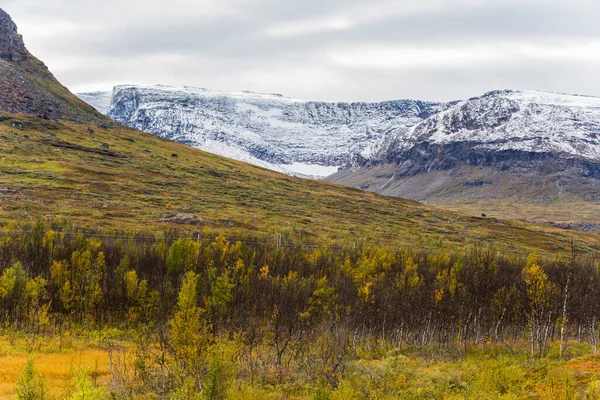Herbstliche Landschaft Lappland Nordschweden Europa — Stockfoto