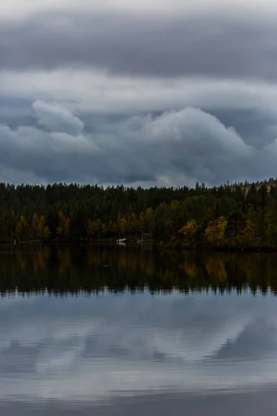 Paesaggio Autunnale Muonio Lapponia Finlandia Settentrionale — Foto Stock