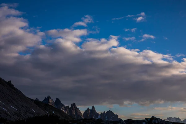 Tre Cime Lavaredo Dolomites Alps Northern Italyの日没 — ストック写真