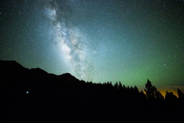 Samanyolu El Llano Del Jable, La Palma Adası, Kanarya Adaları, İspanya.