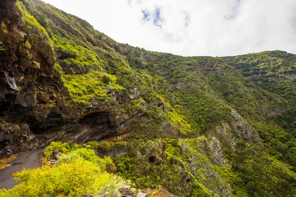 Tropische Berge Garafia Auf Der Insel Palma Kanarische Inseln Spanien — Stockfoto