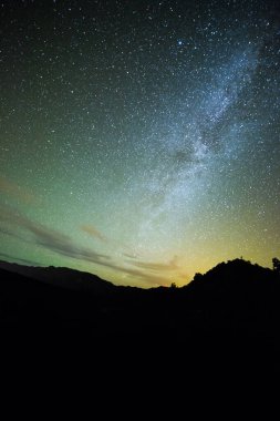 Samanyolu El Llano Del Jable, La Palma Adası, Kanarya Adaları, İspanya.