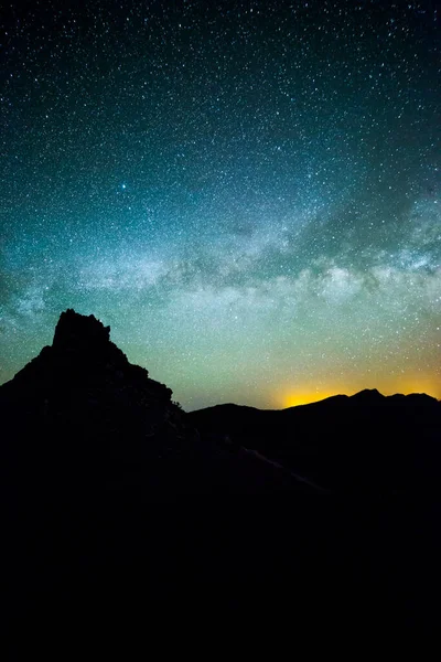 Vía Láctea Caldera Taburiente Isla Palma Islas Canarias España — Foto de Stock