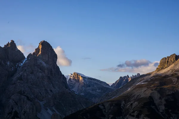 Tre Cime Lavaredo Dolomites Alps日落 意大利北部 — 图库照片