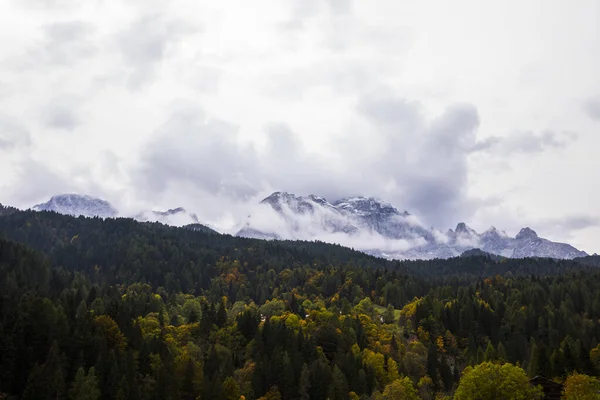 Dolomites Dağlarında Gün Batımı Alpler Kuzey Talya Avrupa — Stok fotoğraf