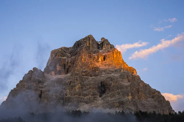 Закат Горах Доломиты Альпы Северная Италия Европа — стоковое фото